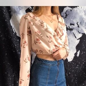 Garage Floral V-Neck Blouse